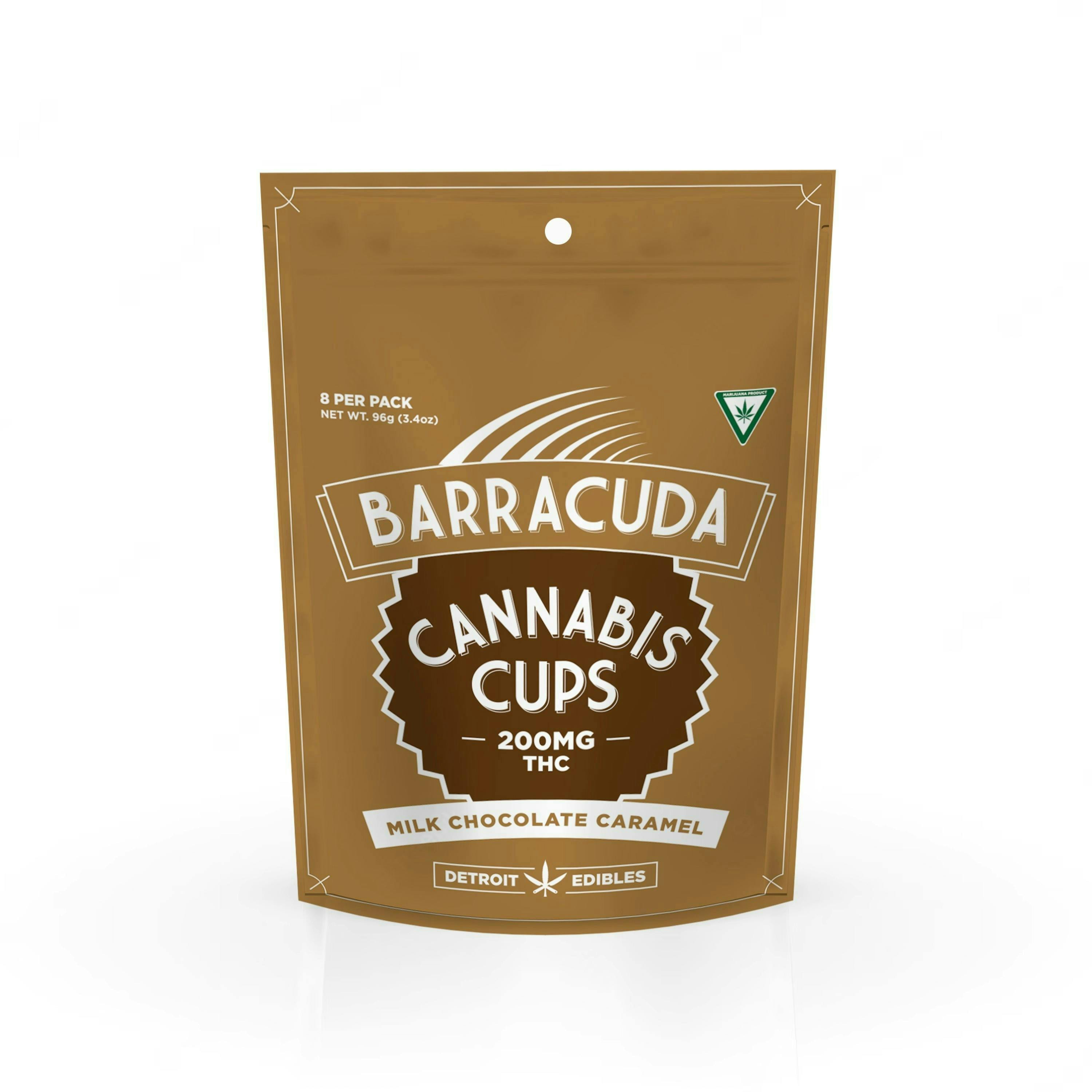 Detroit Edible Barracuda Cups Dark Chocolate Peppermint 200mg HD