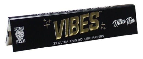 Vibes The Cali Fine Rolling Papers Black Ultra Thin