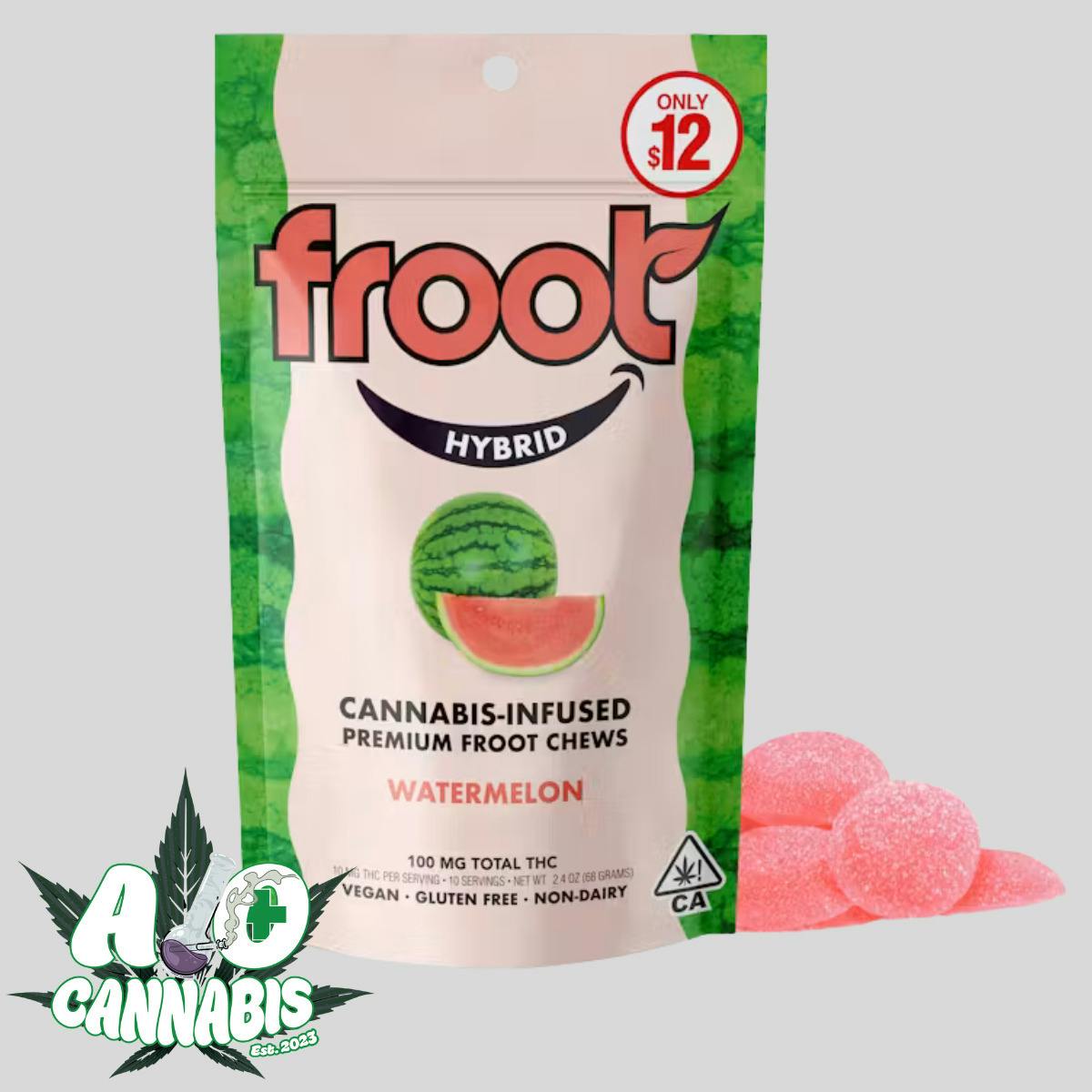 Froot: 100mg Gummies - Watermelon