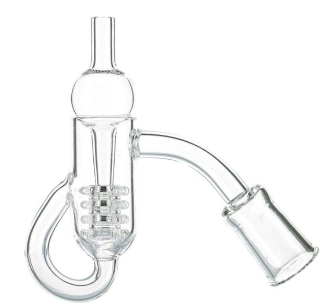 Glass - Diamond Knot Loop Quartz Banger Female