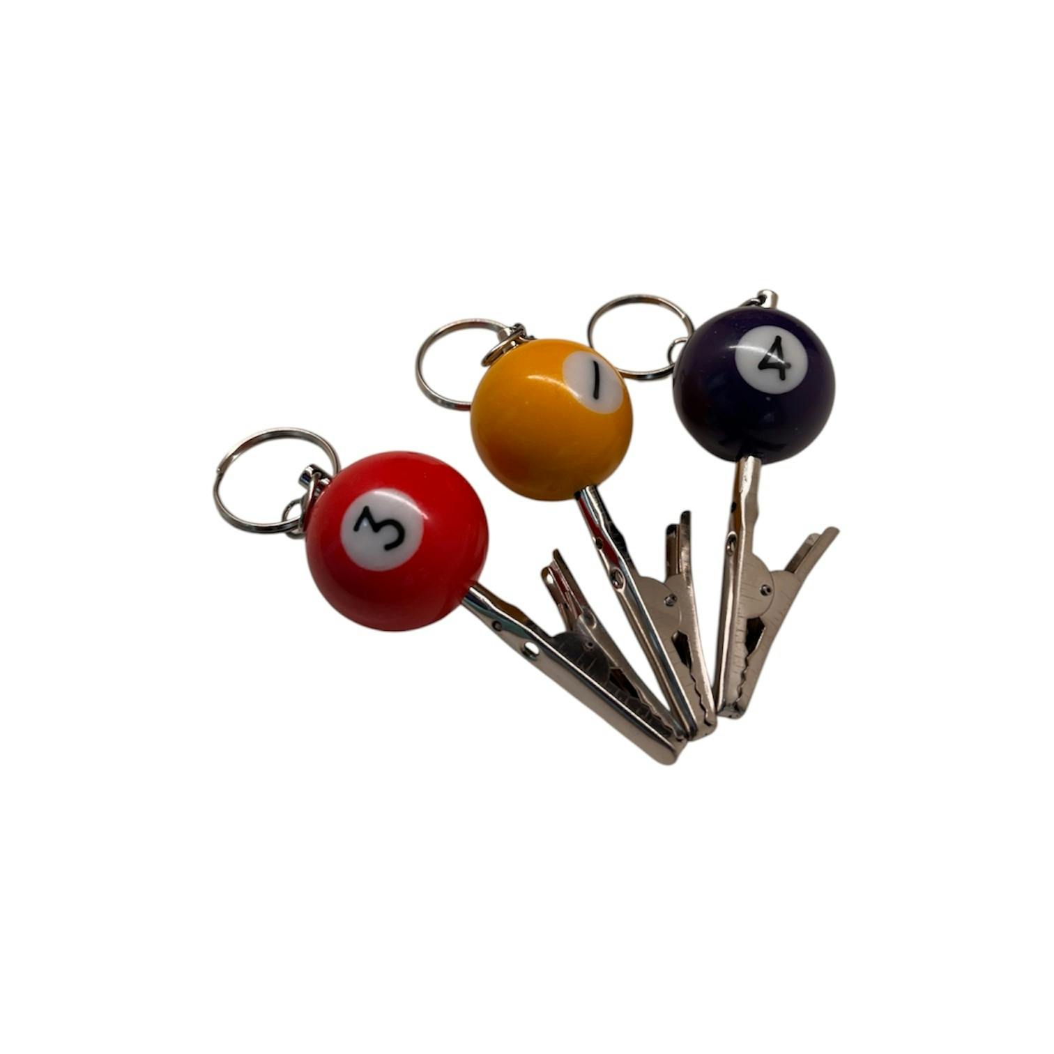 Accessory - Assorted 8 Ball Roach Clip