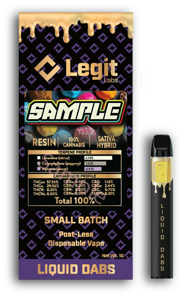 Legit Labs - Strawberry Pie Live Resin Disposable 1g
