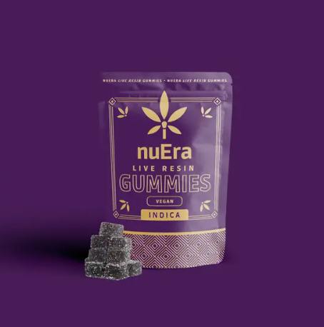 NuEra Blueberry Live Resin Gummies 10pk 100mg