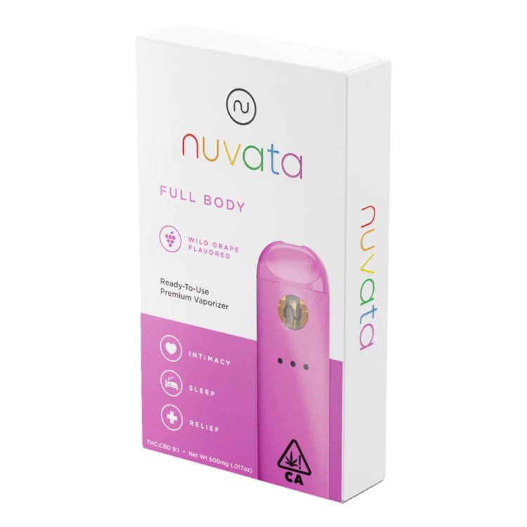 Nuvata | Disposable | Wild Grape (Full Body) 9:1 THC:CBD | 1g