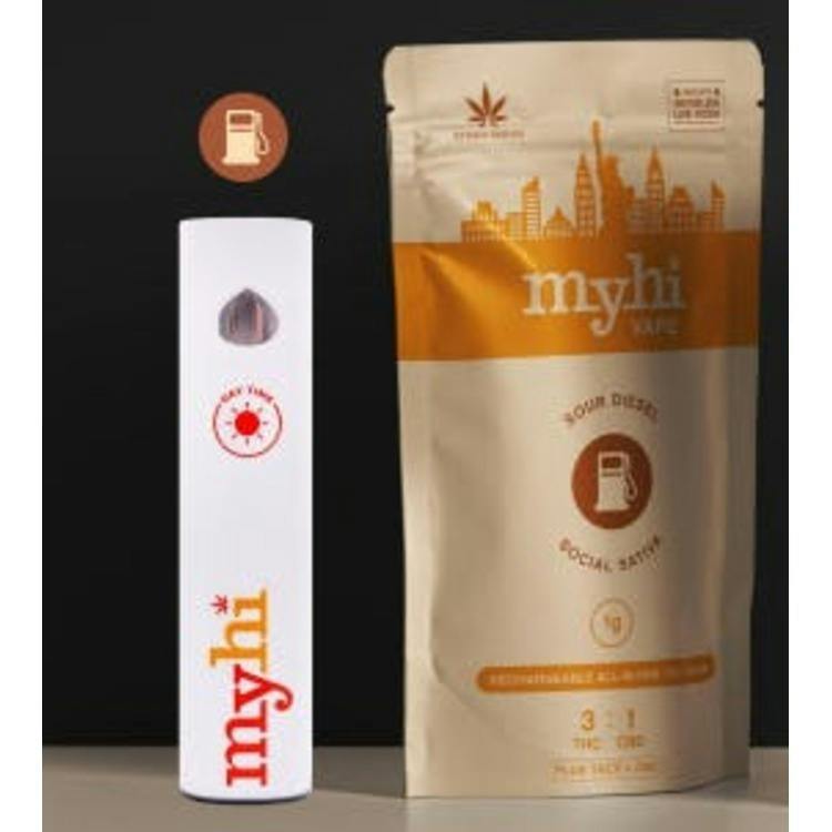 MyHi | Disposable | Sour Diesel 4:1 THC:CBD | 2g