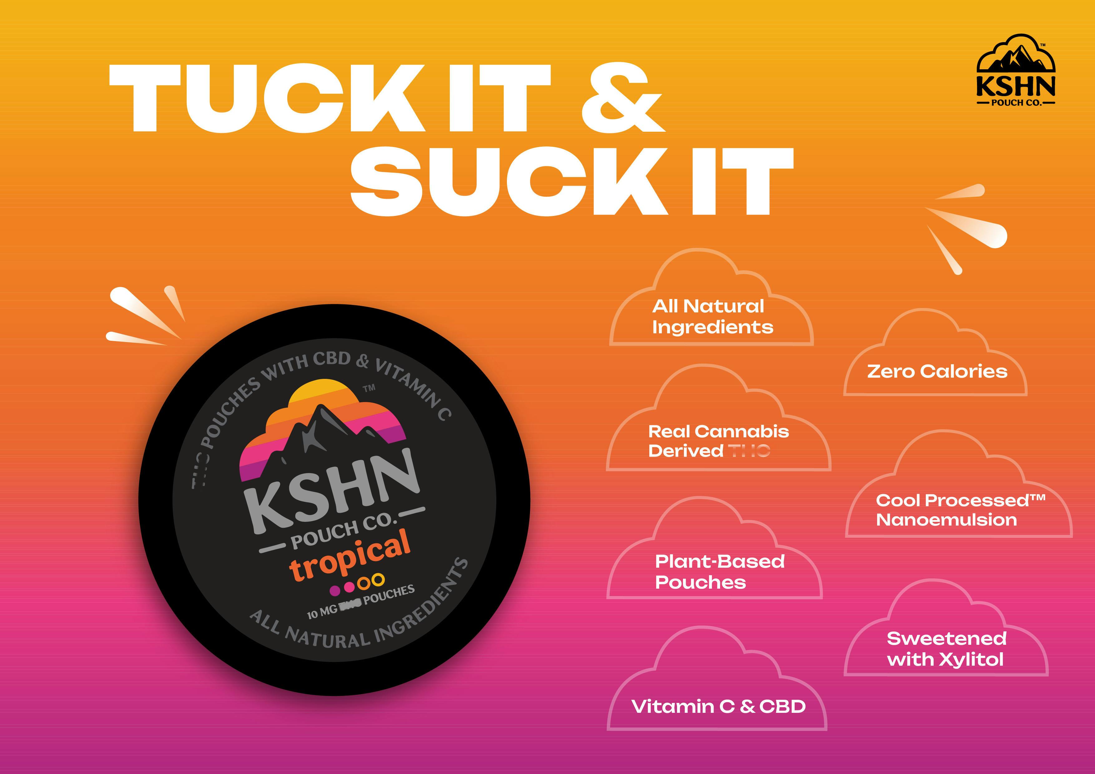 Tropical | THC Pouches | 10mg x 20pk | KSHN cannabis product