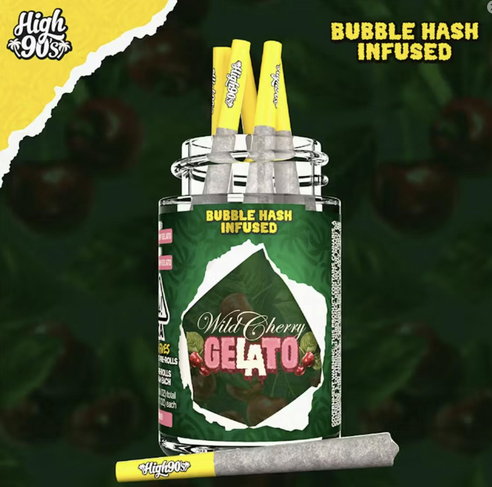High 90's: Wild Cherry Gelato - - High Fives Bubble
