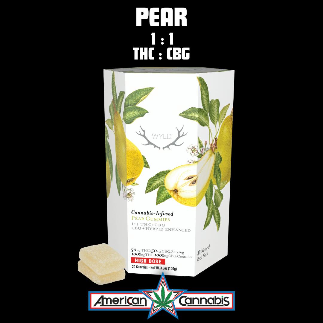 [Edible] WYLD MEDICAL Pear 1000mg THC:CBG [Hybrid]