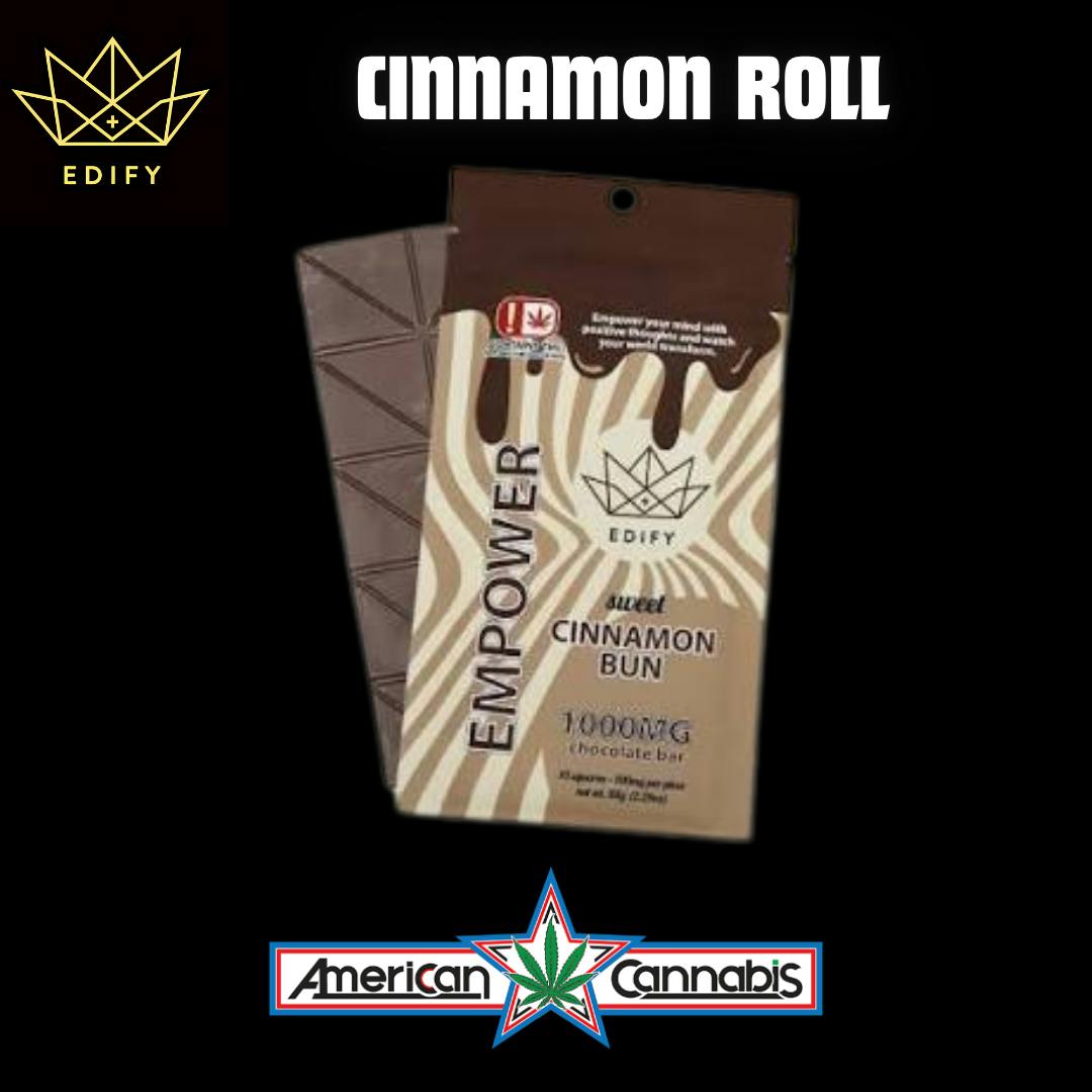 [Edible] Edify Cinnamon Roll Chocolate Bar 1000mg [Hybrid]