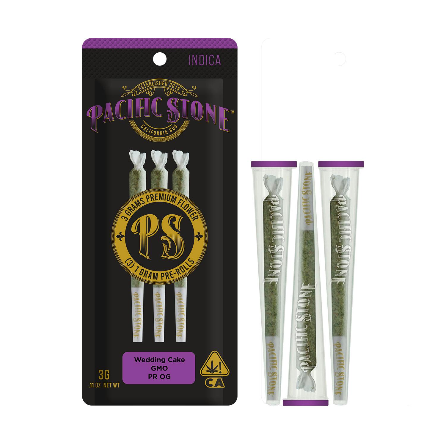 PACIFIC STONE - PREROLL 3PK [3G] VARIETY INDICA
