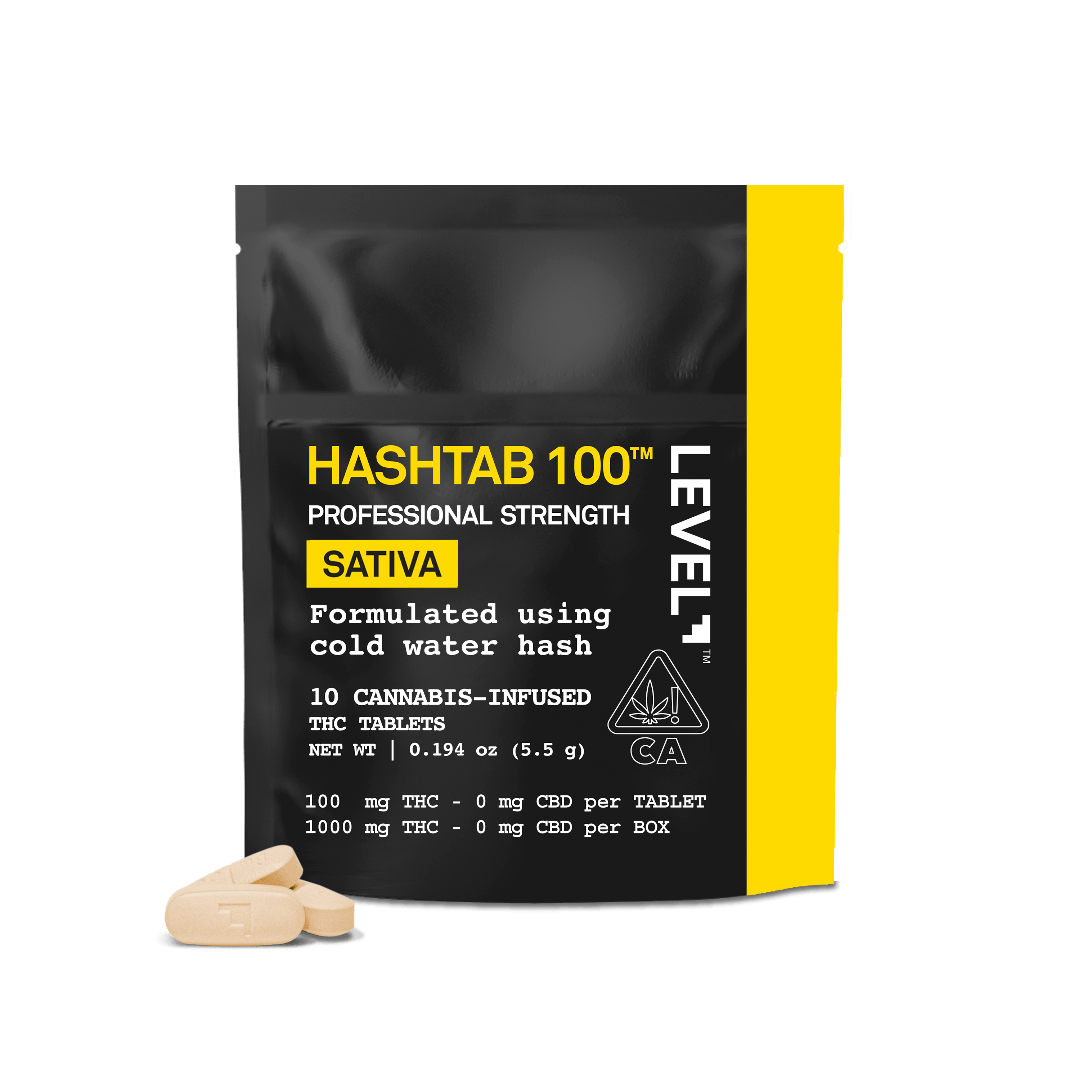 LEVEL - HASHTAB 10PK [1000MG] SATIVA