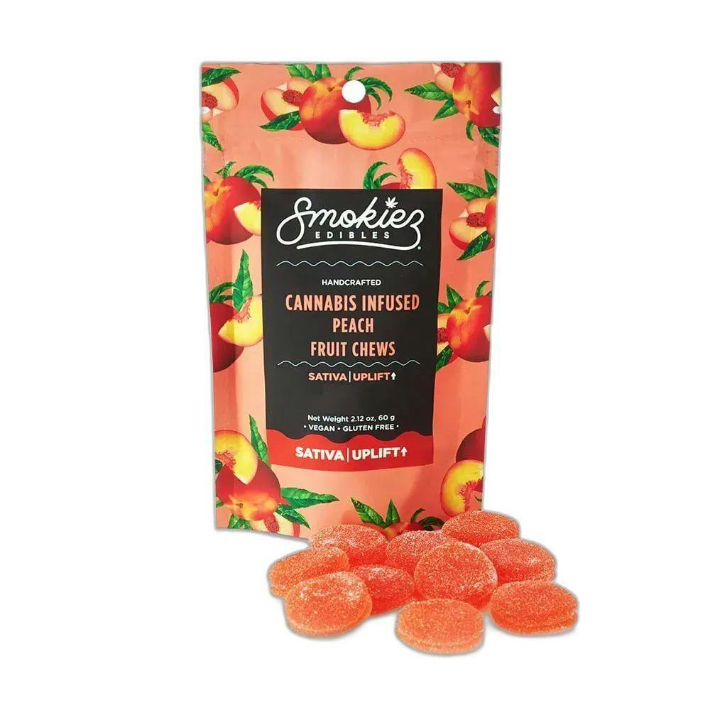 Smokiez Edibles — Smokiez SATIVA Peach Fruit Chews - 1200mg - 10pk