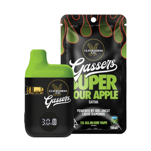 CLAYBOURNE CO - GASSERS READY TO USE VAPORIZER [1G] SUPER SOUR APPLE