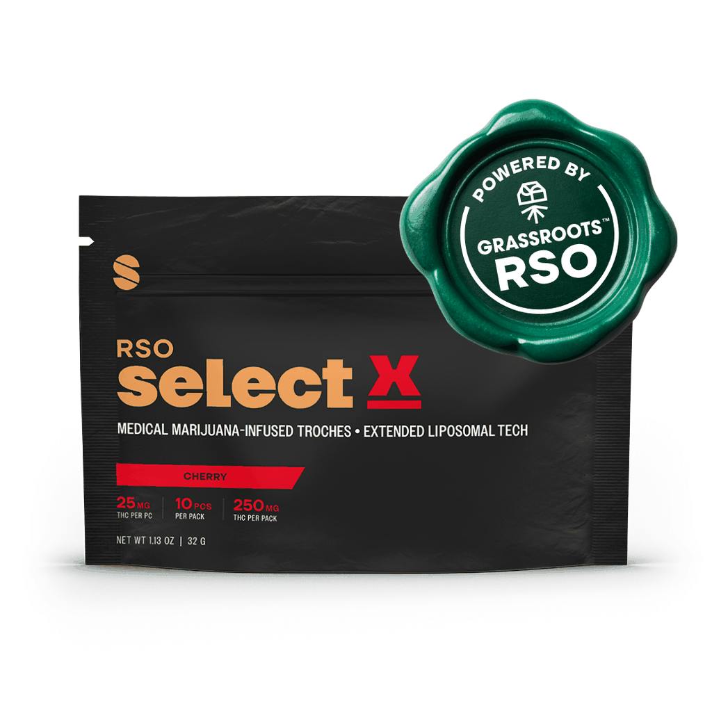 Select X Cherry RSO Troches 25mg ea | 10-Pack