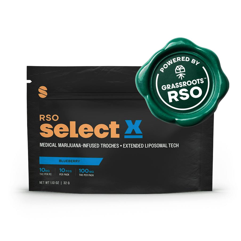 Select X Blueberry RSO Troches 10mg ea | 10-Pack