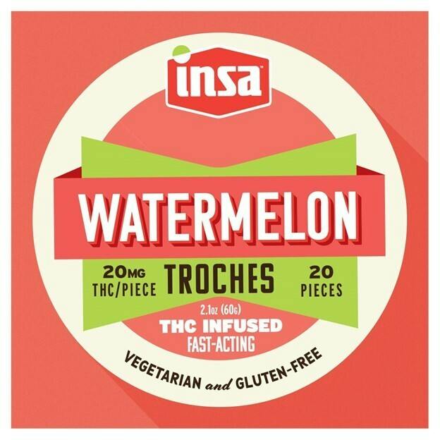 INSA Watermelon RSO Troches 20mg ea | 20-Pack