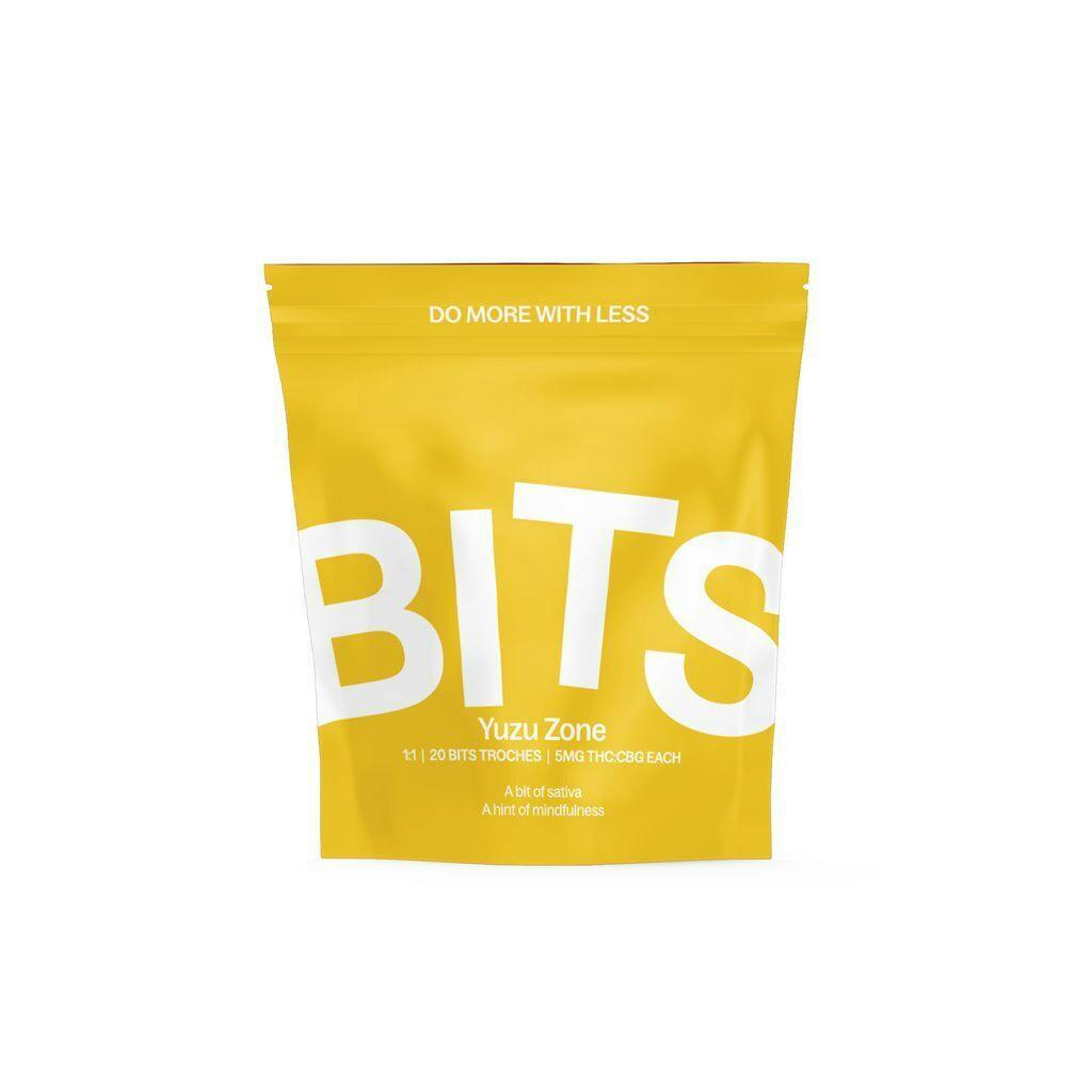 BITS Yuzu Zone Ratioed Troches 5mg ea | 20-Pack | 1:1 THC:CBG