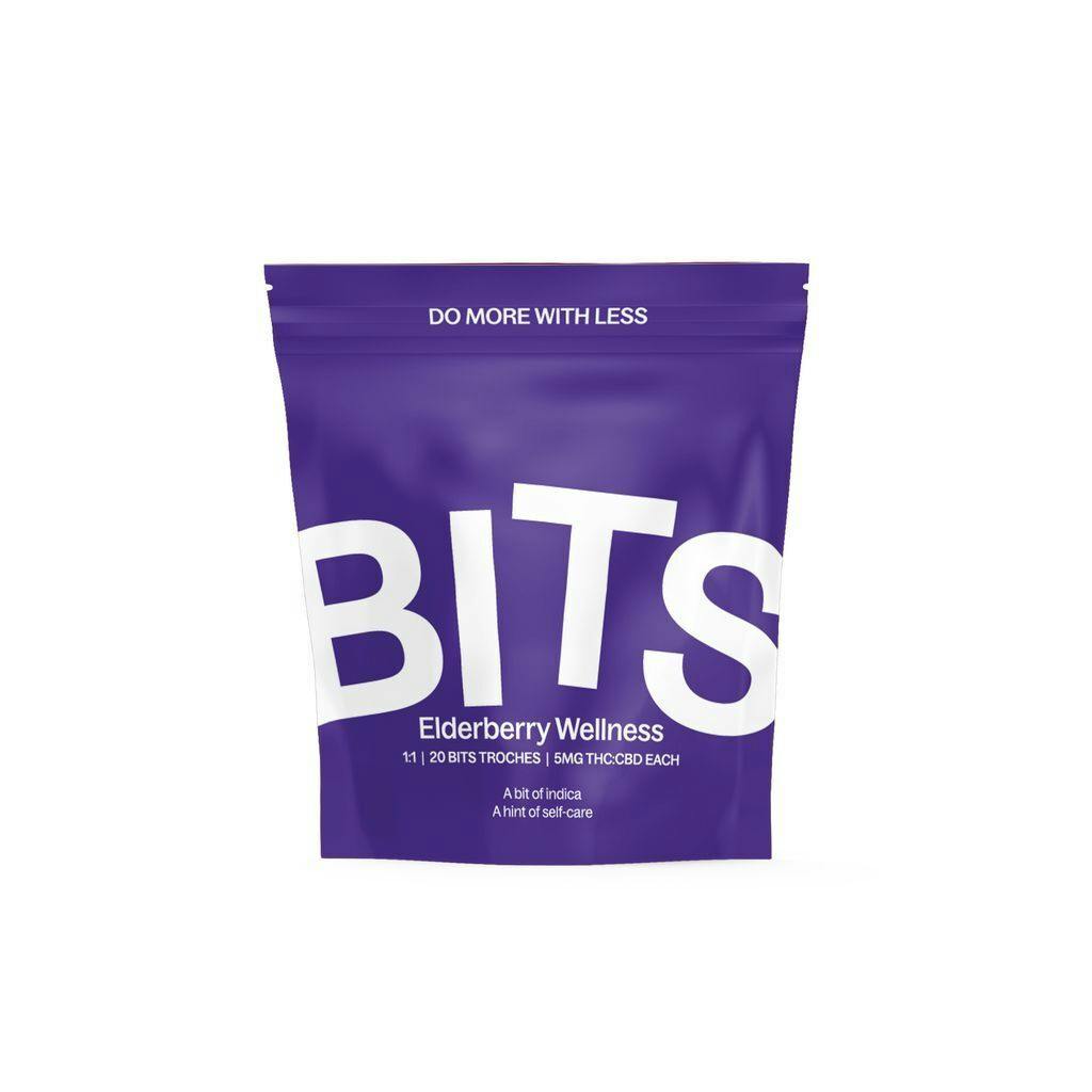 BITS Elderberry Ratioed Troches 5mg ea | 20-Pack | 1:1 THC:CBD