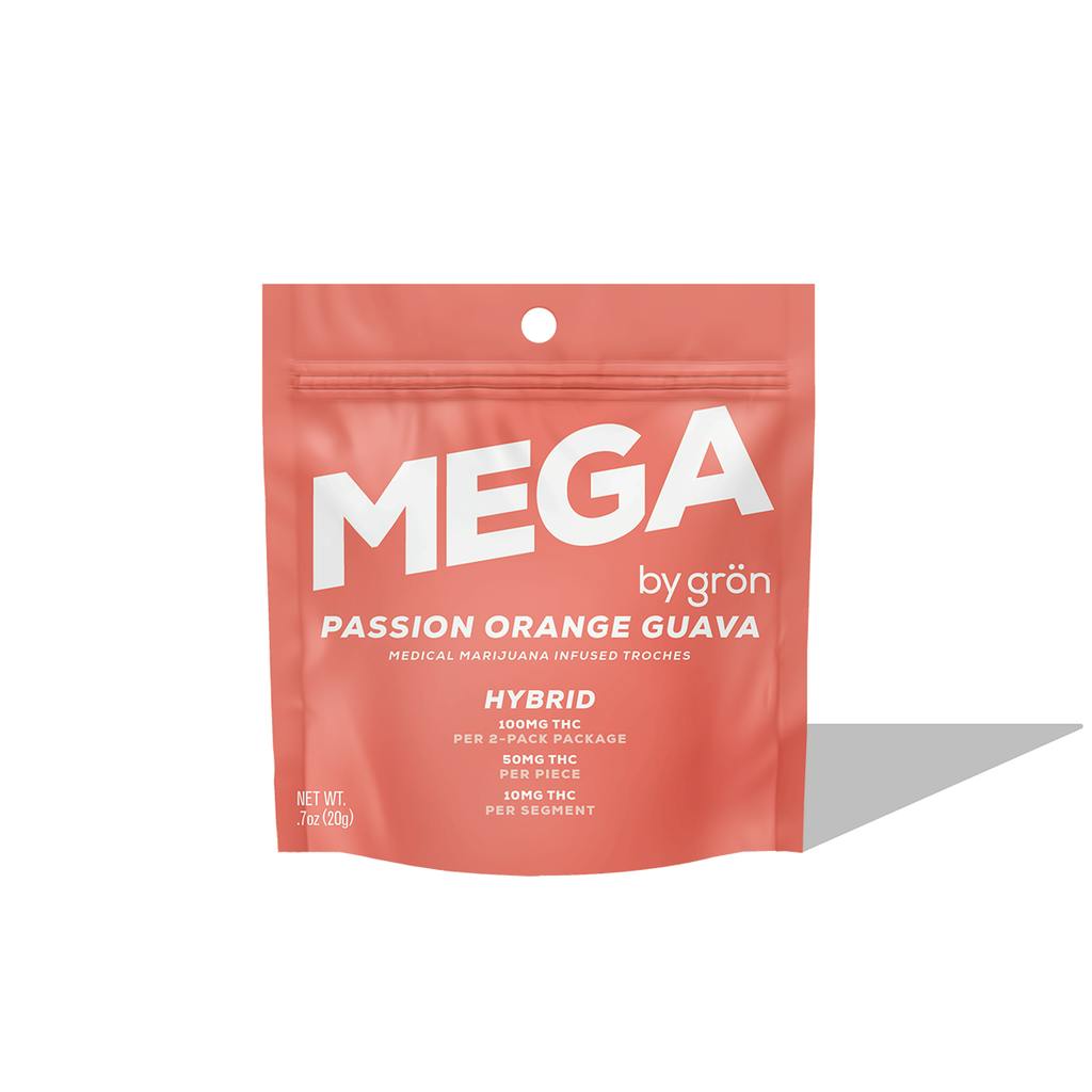 Gron Mega Passion Orange Guava Troches 50mg ea | 20-Pack