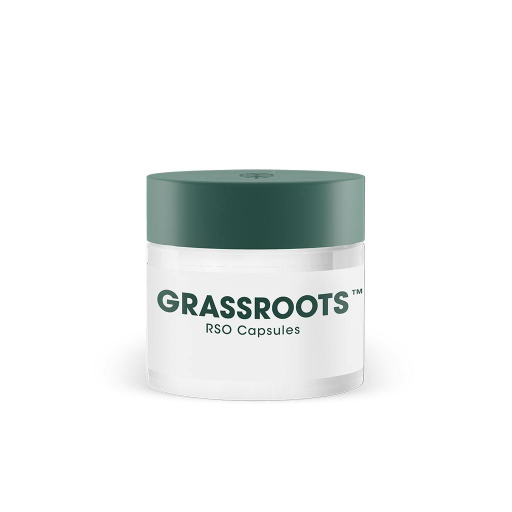 Grassroots Full Spectrum RSO Capsules 25mg ea | 20-Pack