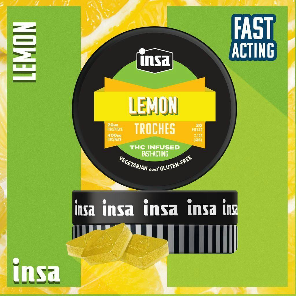 INSA Lemon RSO Troches 20mg ea | 20-Pack