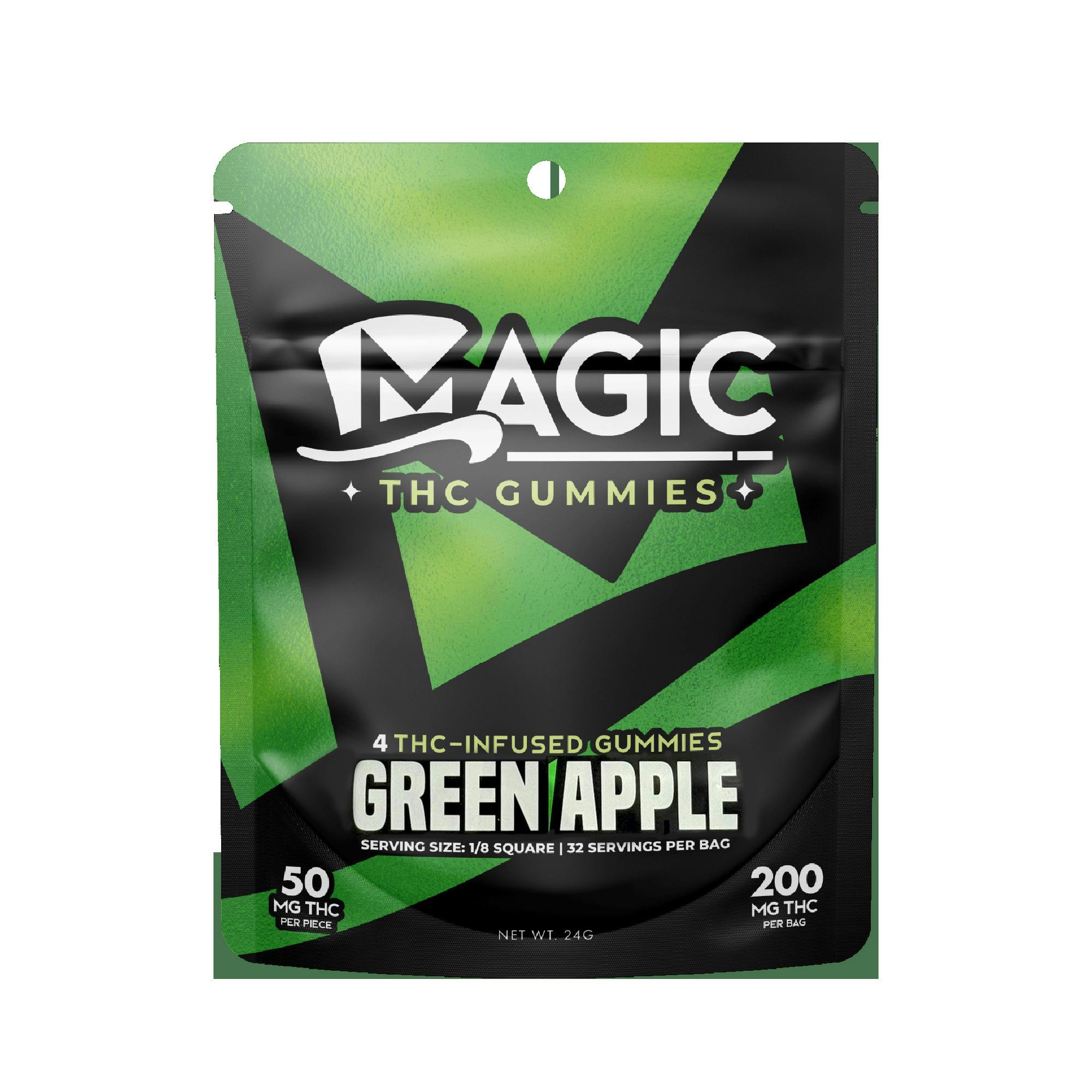 Magic - 200mg Gummies - Green Apple