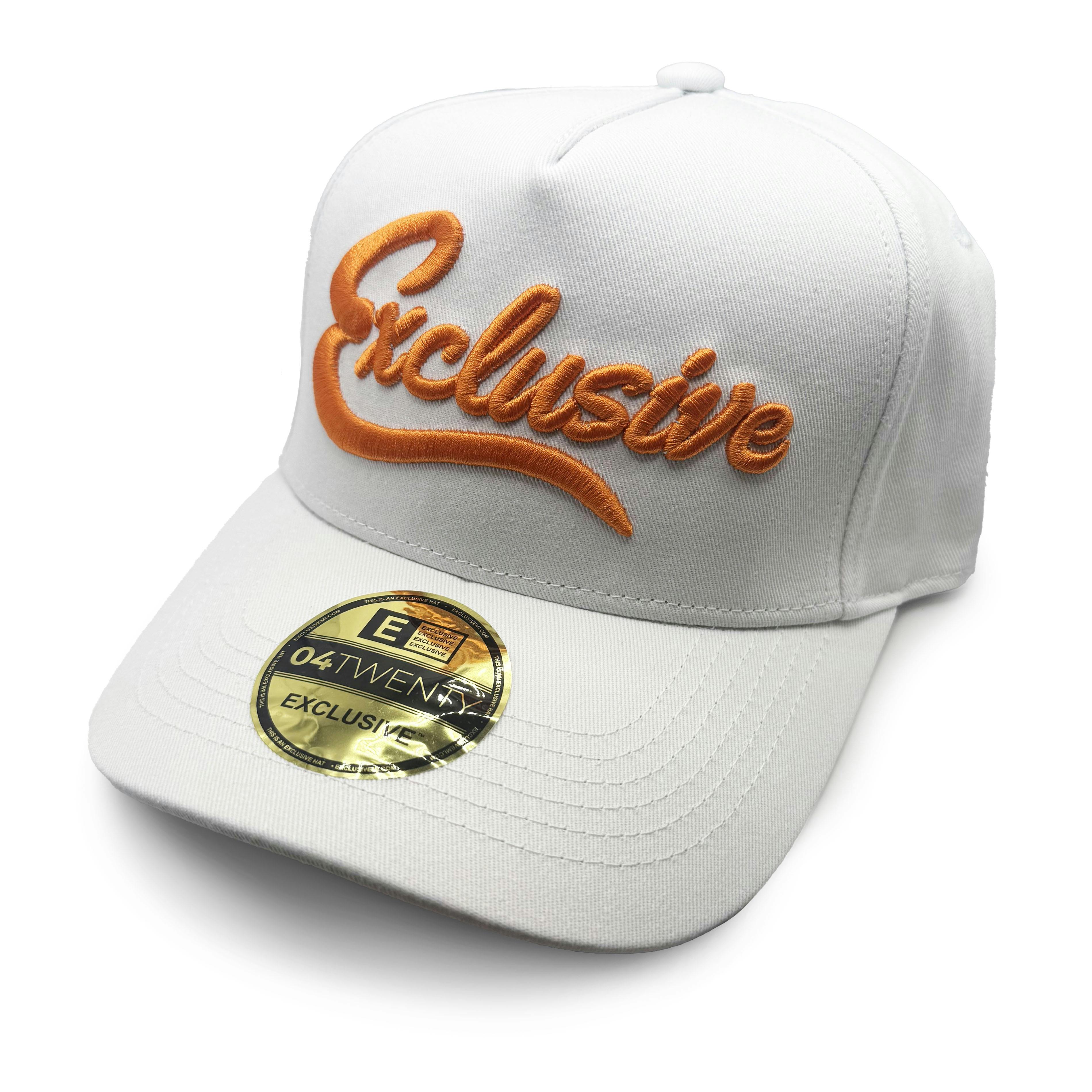 Exclusive x Crenshaw - Baseball Hat - White / Orange Logo