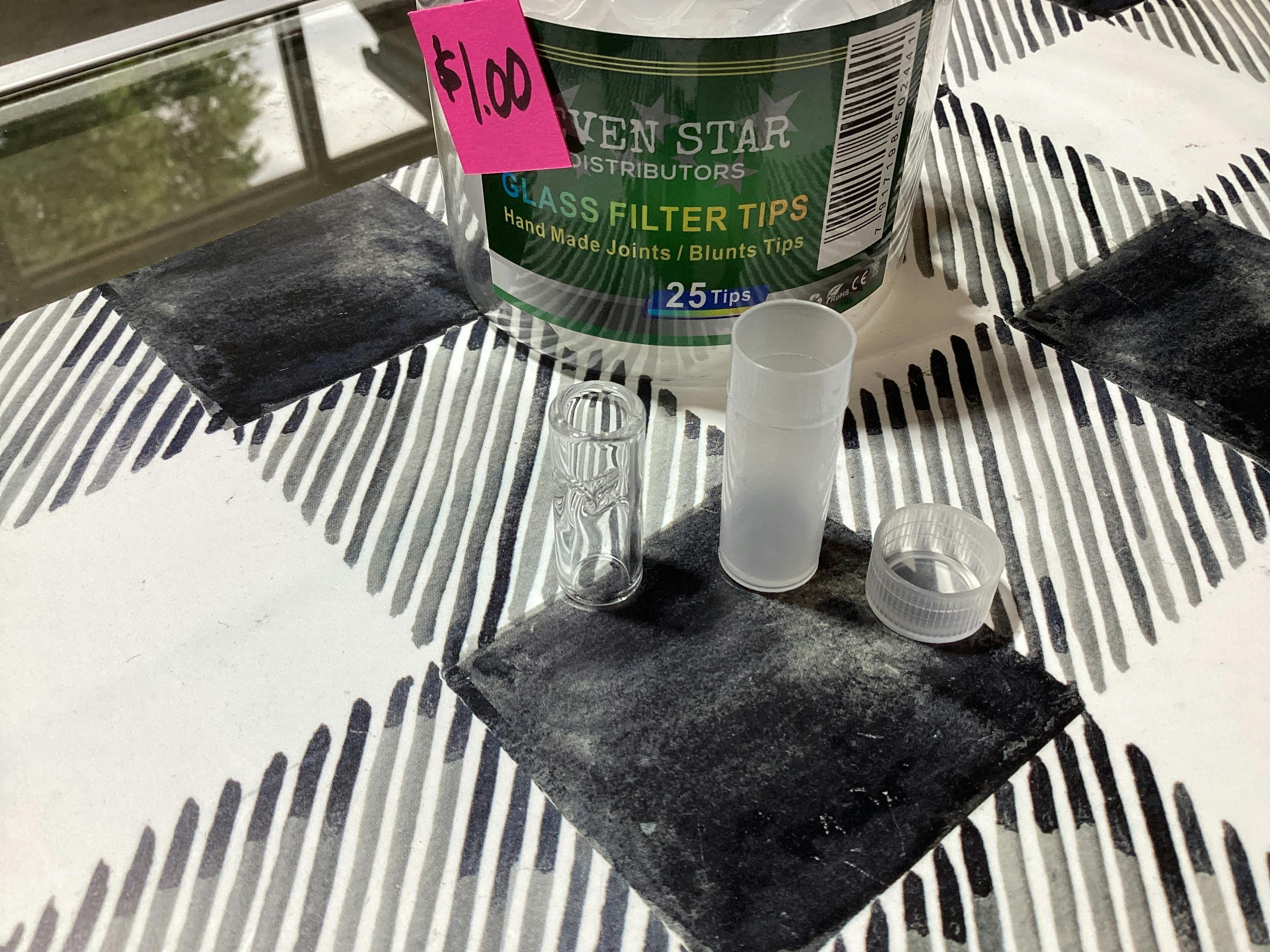 Glass Filter Tips at The Grass Station Dispensary