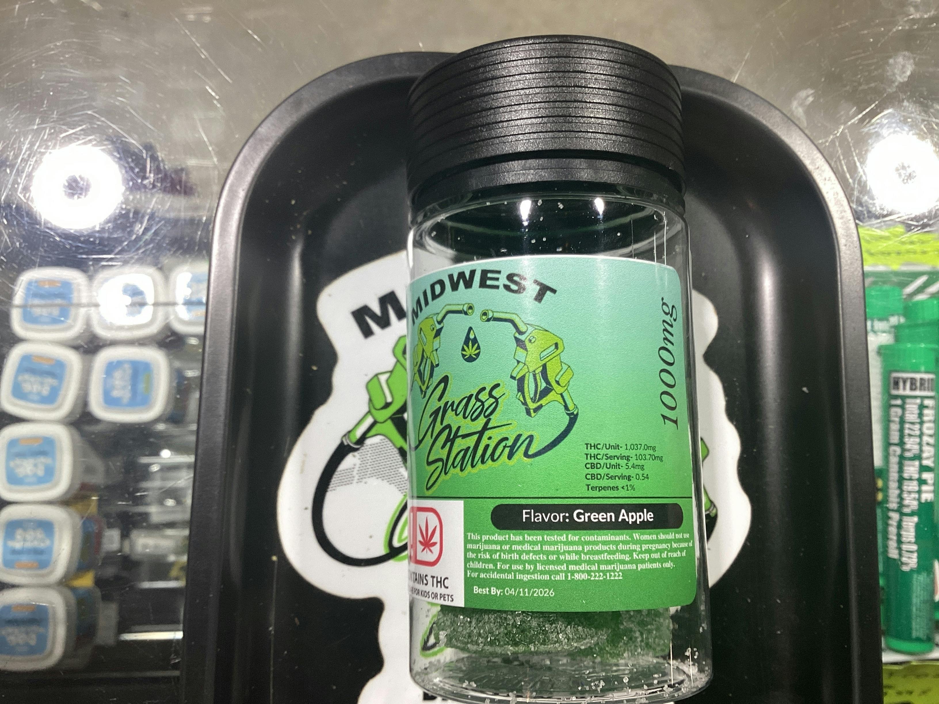 MWGS-1000mg-Gummies-Green Apple
