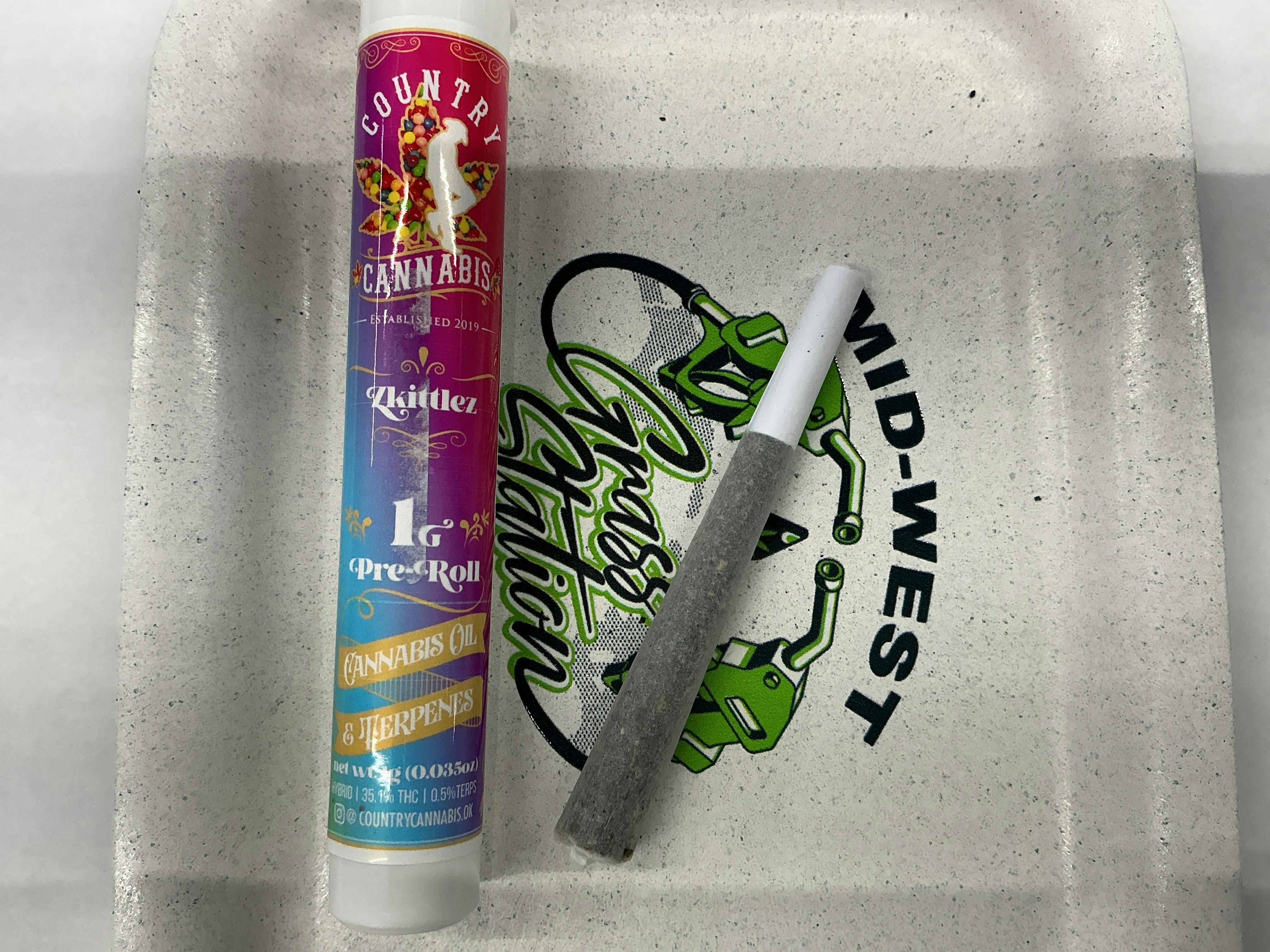 Zkittles-1G Distillate Infused Pre Roll-Hybrid