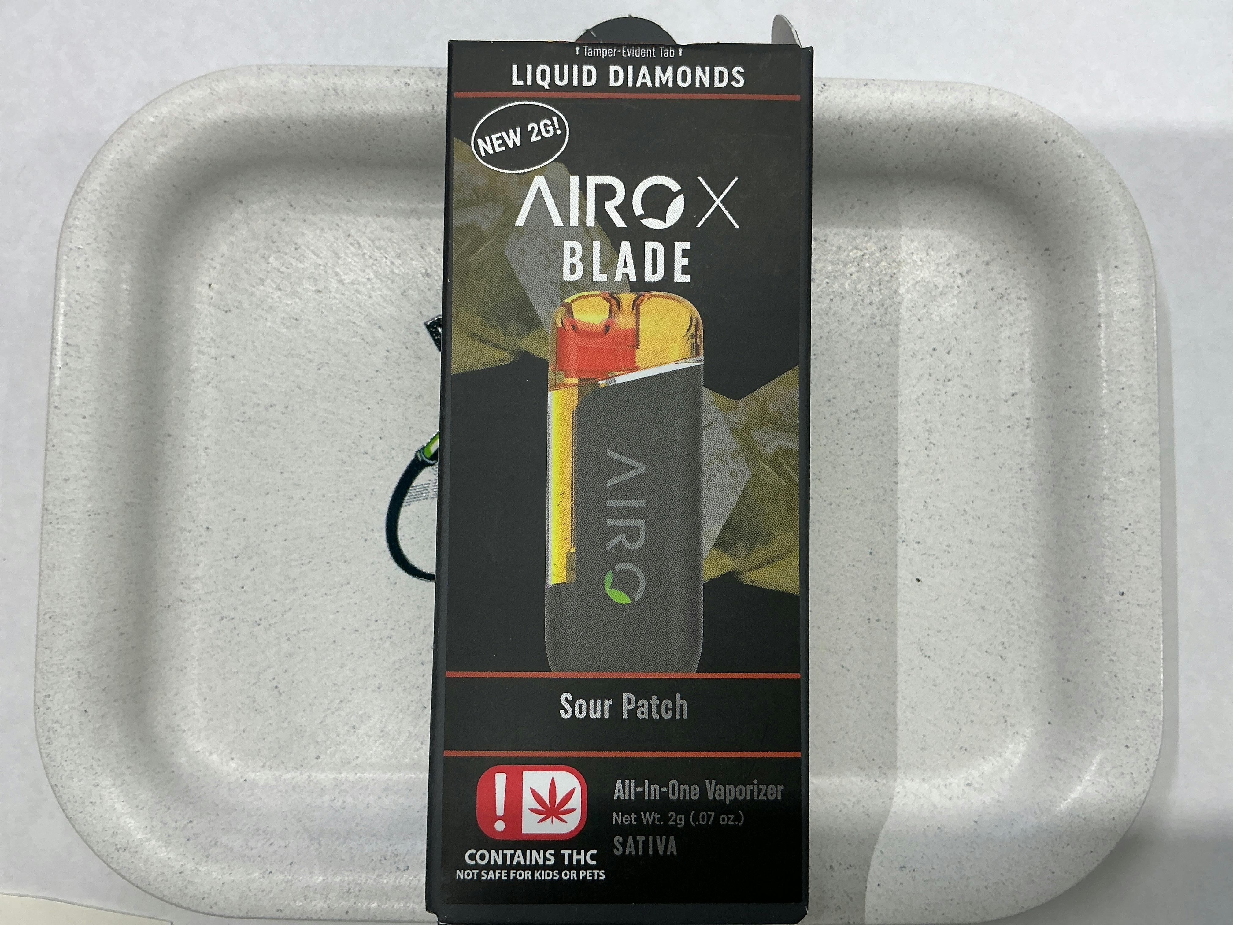 Airo-2G-Liquid Diamonds-Disposable Cart-Sour Patch-Sativa