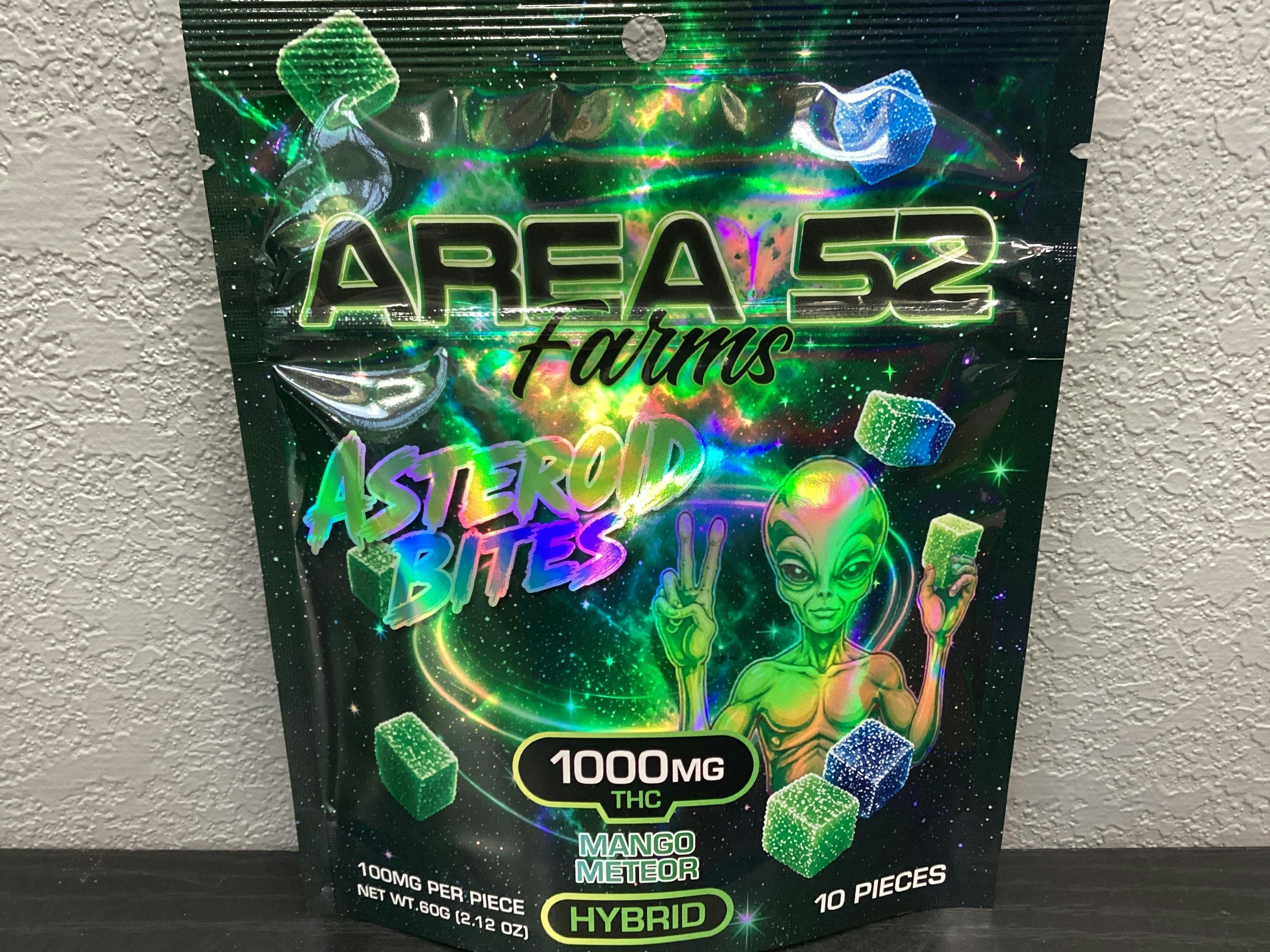 Asteroid Bites-1000MG Hybrid Gummies-Mango Meteor