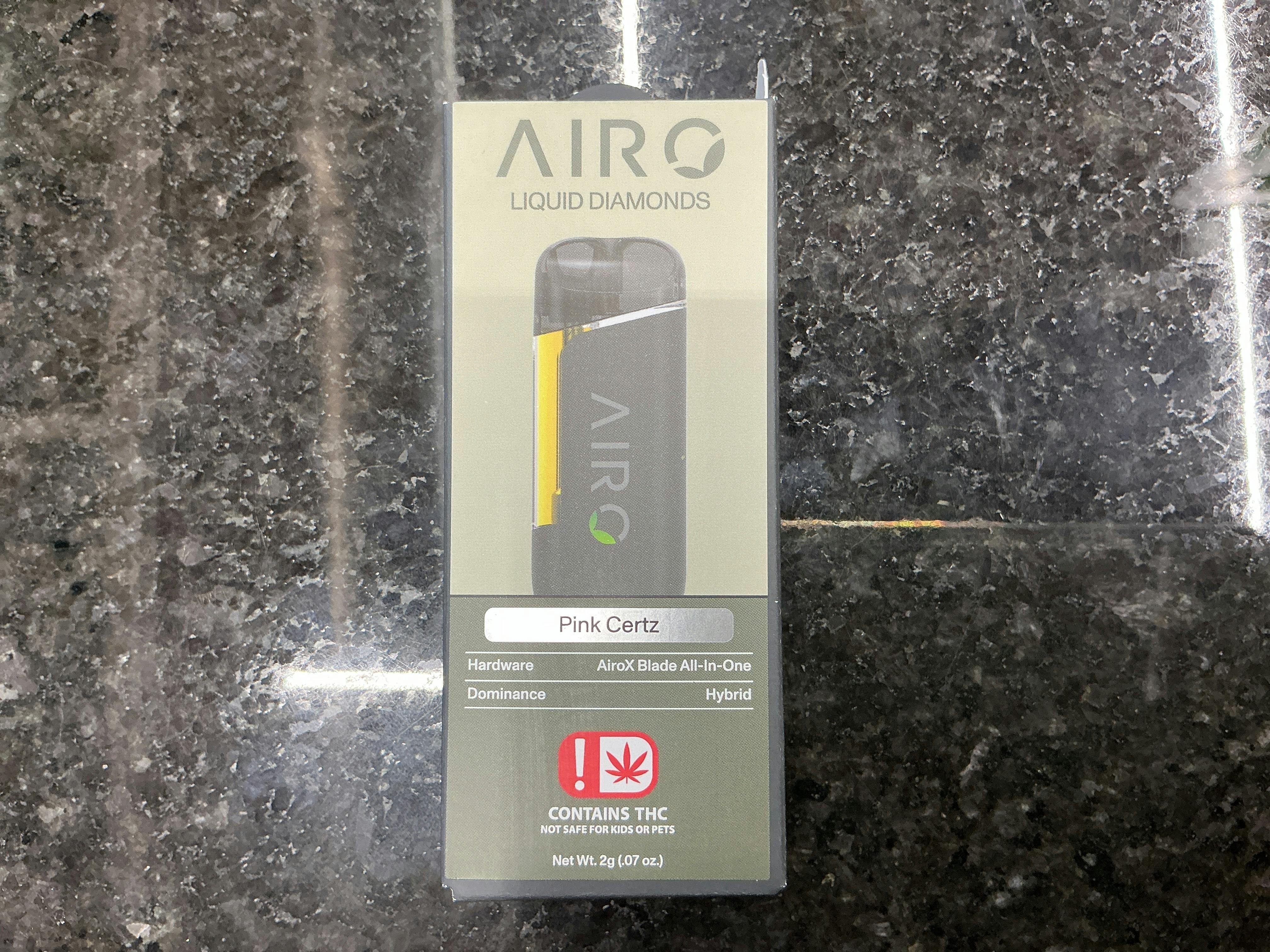 Airo-2G-Liquid Diamonds-Disposable Cart-Pink Cart-Hybrid