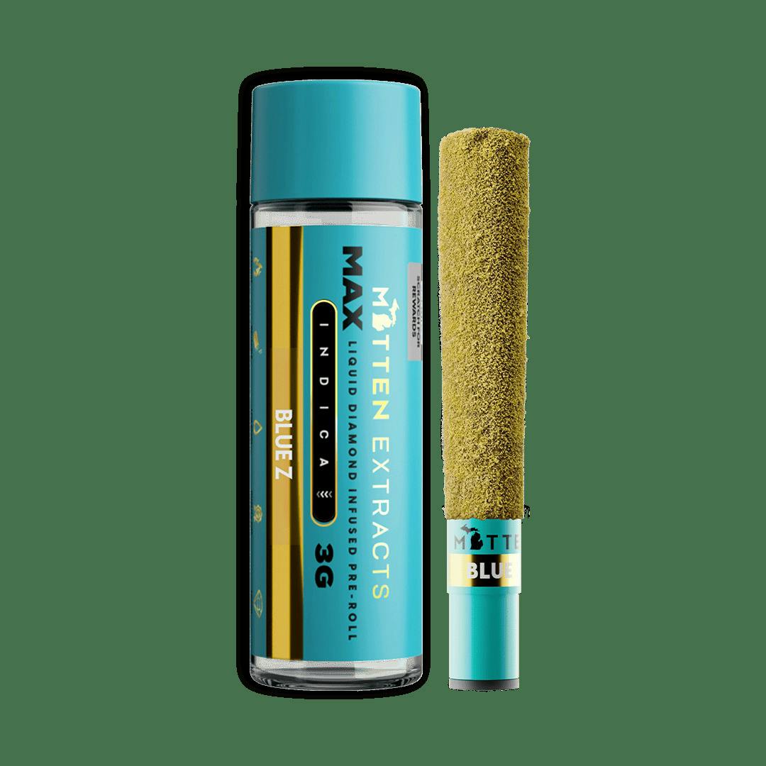 Mitten Extracts - 3g MAX Infused Pre-Roll - Blue Z