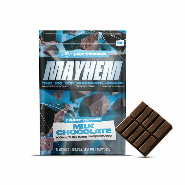 Mayhem | Chocolate Bar | Milk Chocolate | 100mg