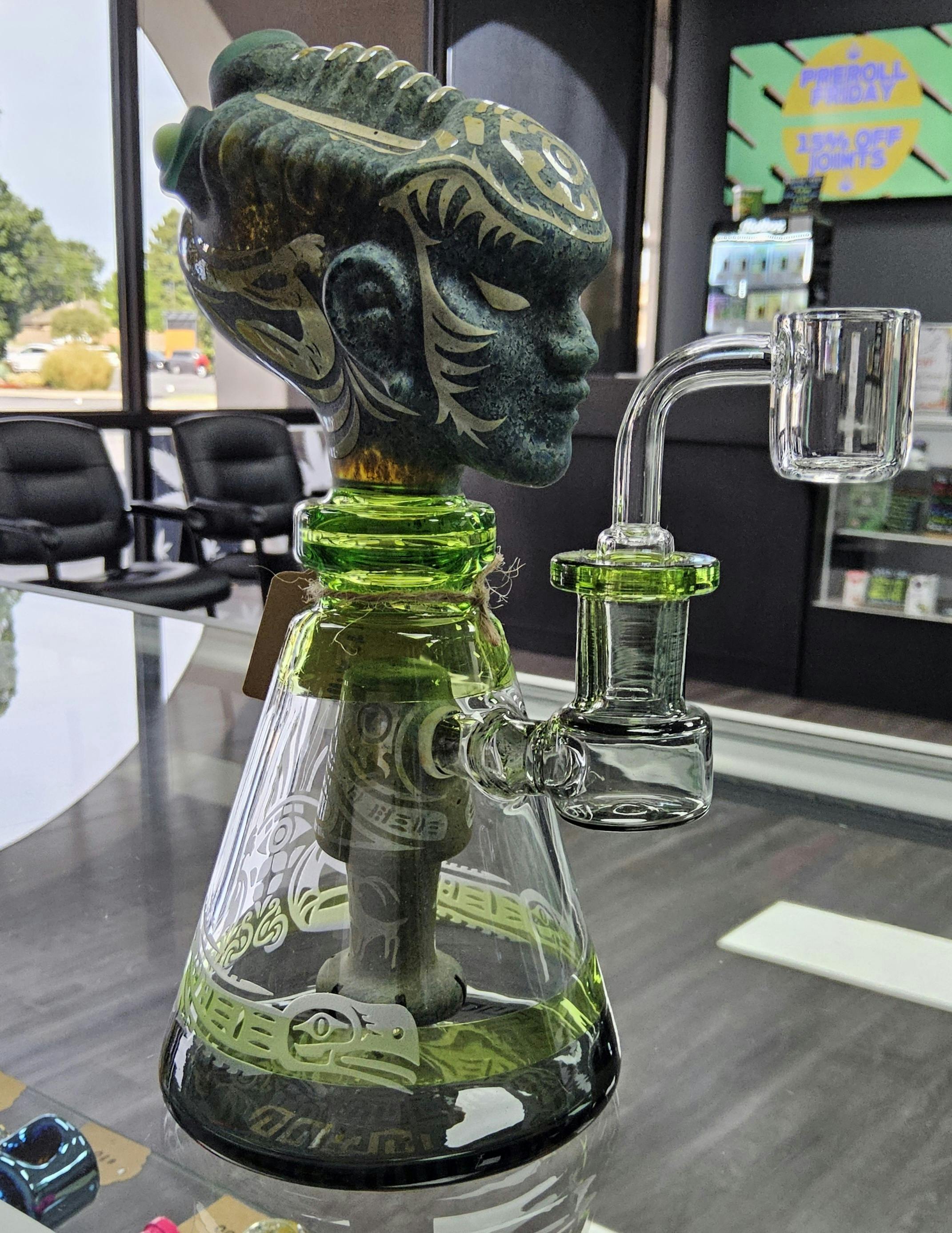 Etched 3D Head Shower Rig 9"