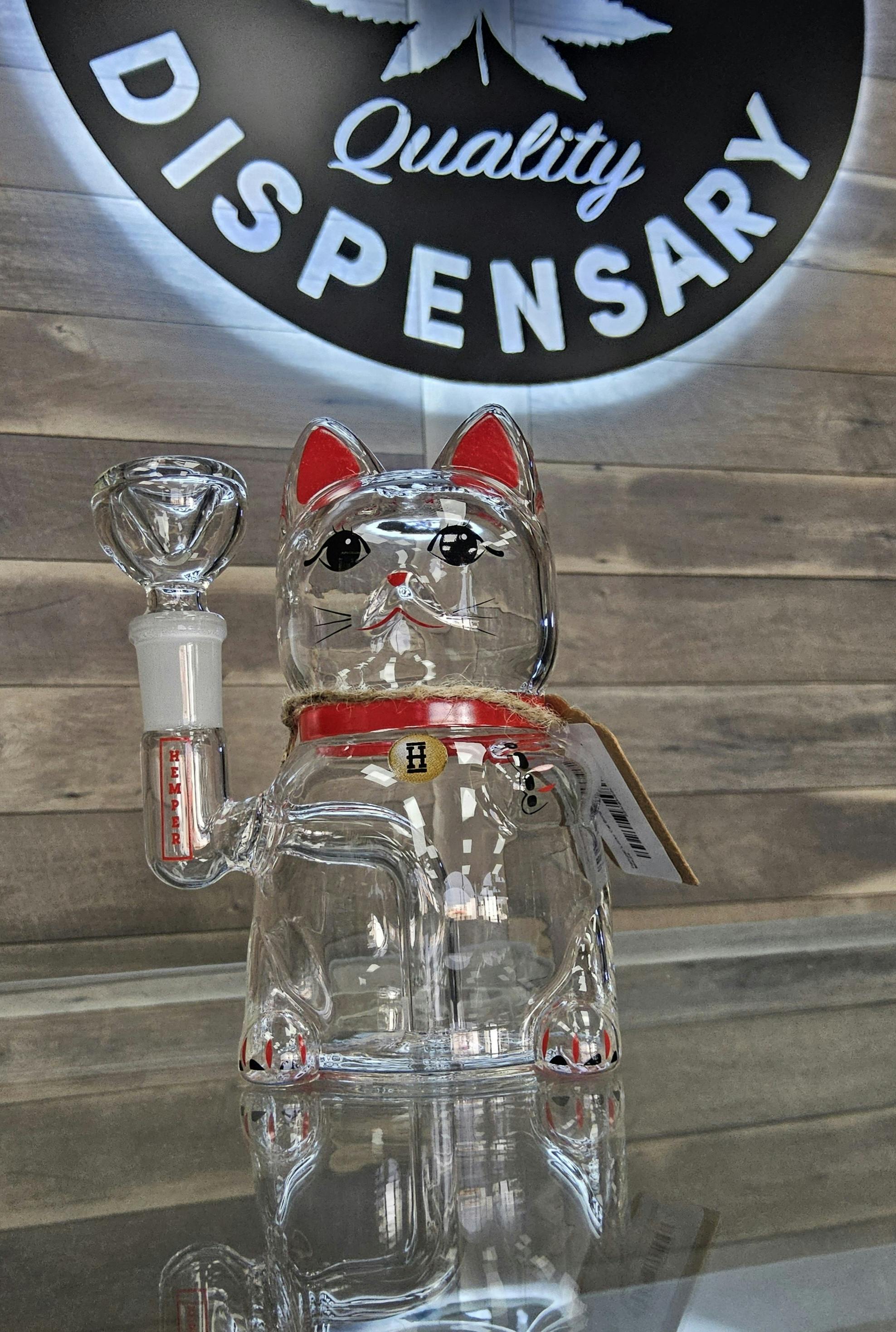 Hemper Lucky Cat Bong 7"