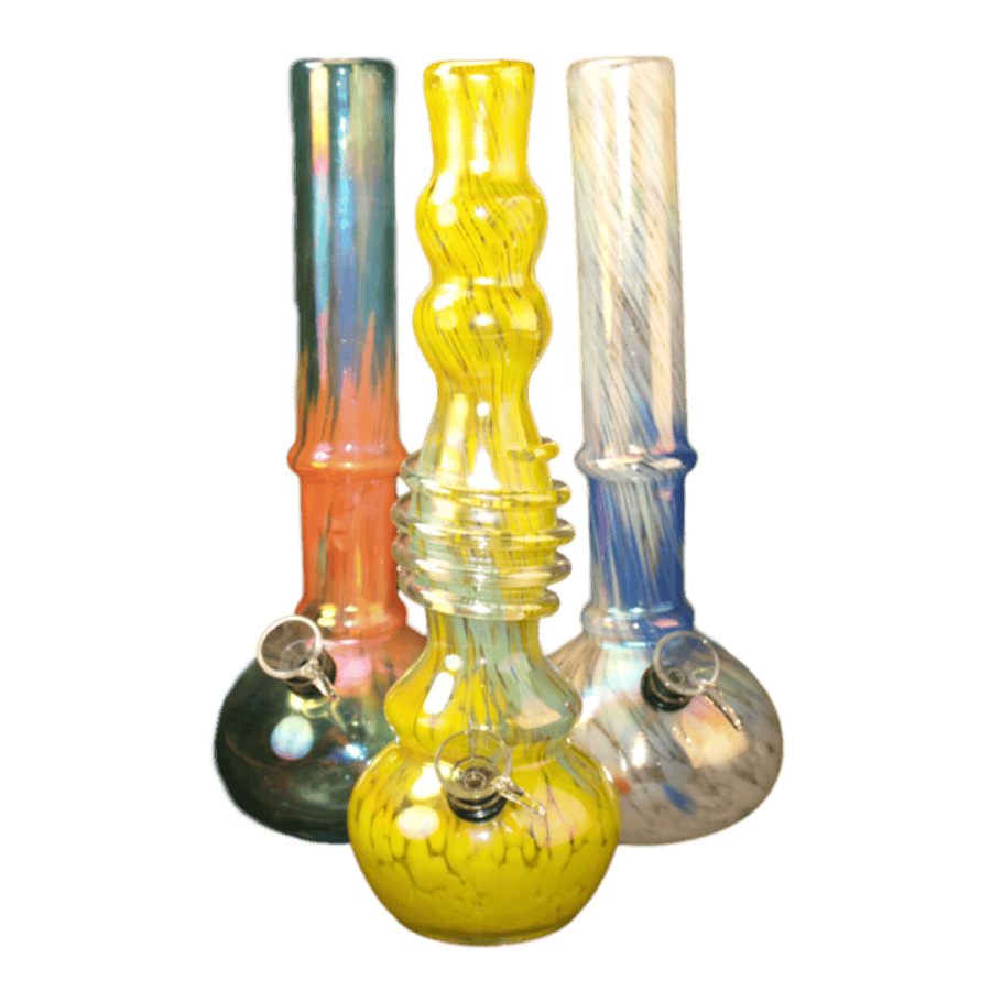 Soft Glass 12" Water Pipe