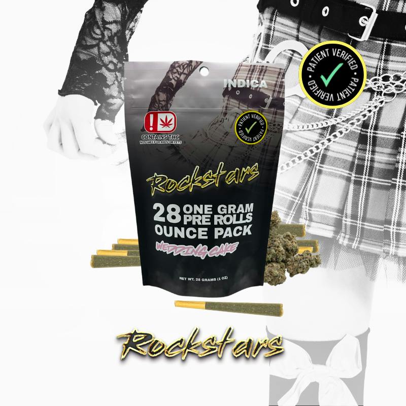 Rockstars Pre-Rolls 28PK Backstage Buds 28g - Hybrid