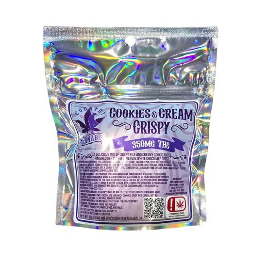 Country Cannabis Cookies & Cream Crispy Treat 350mg
