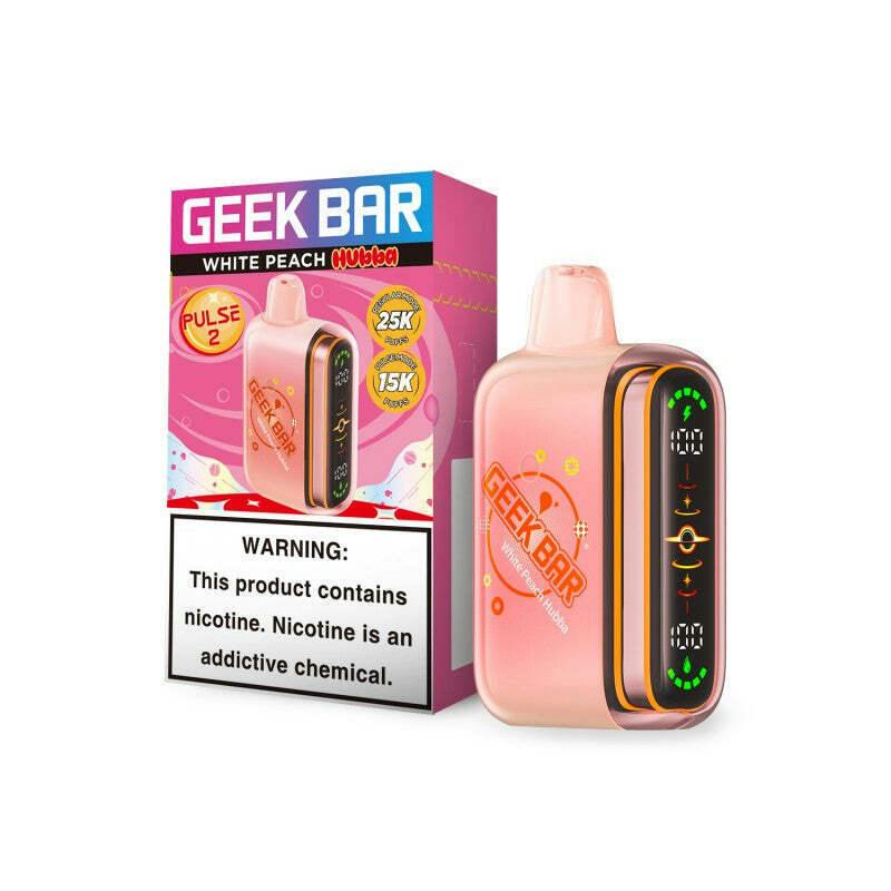 Geek Bar 25K Puffs White Peach Hubba EACH