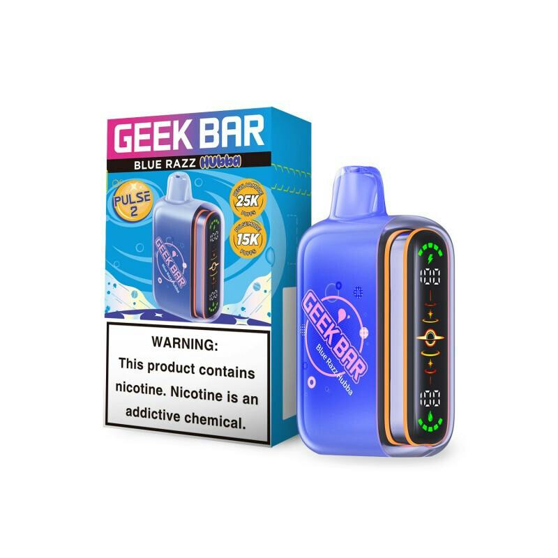 Geek Bar 25K Puffs Blue Razz Hubba EACH