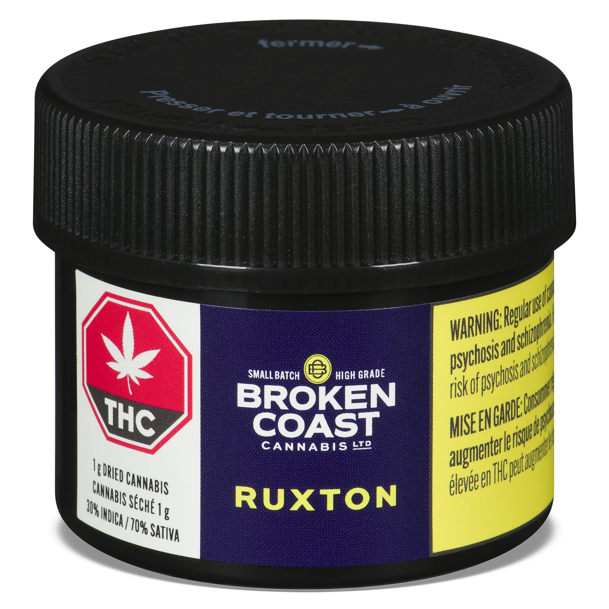 Sour OG (Ruxton)- Broken Coast - Sour OG (Ruxton) 3.5g Dried Flower