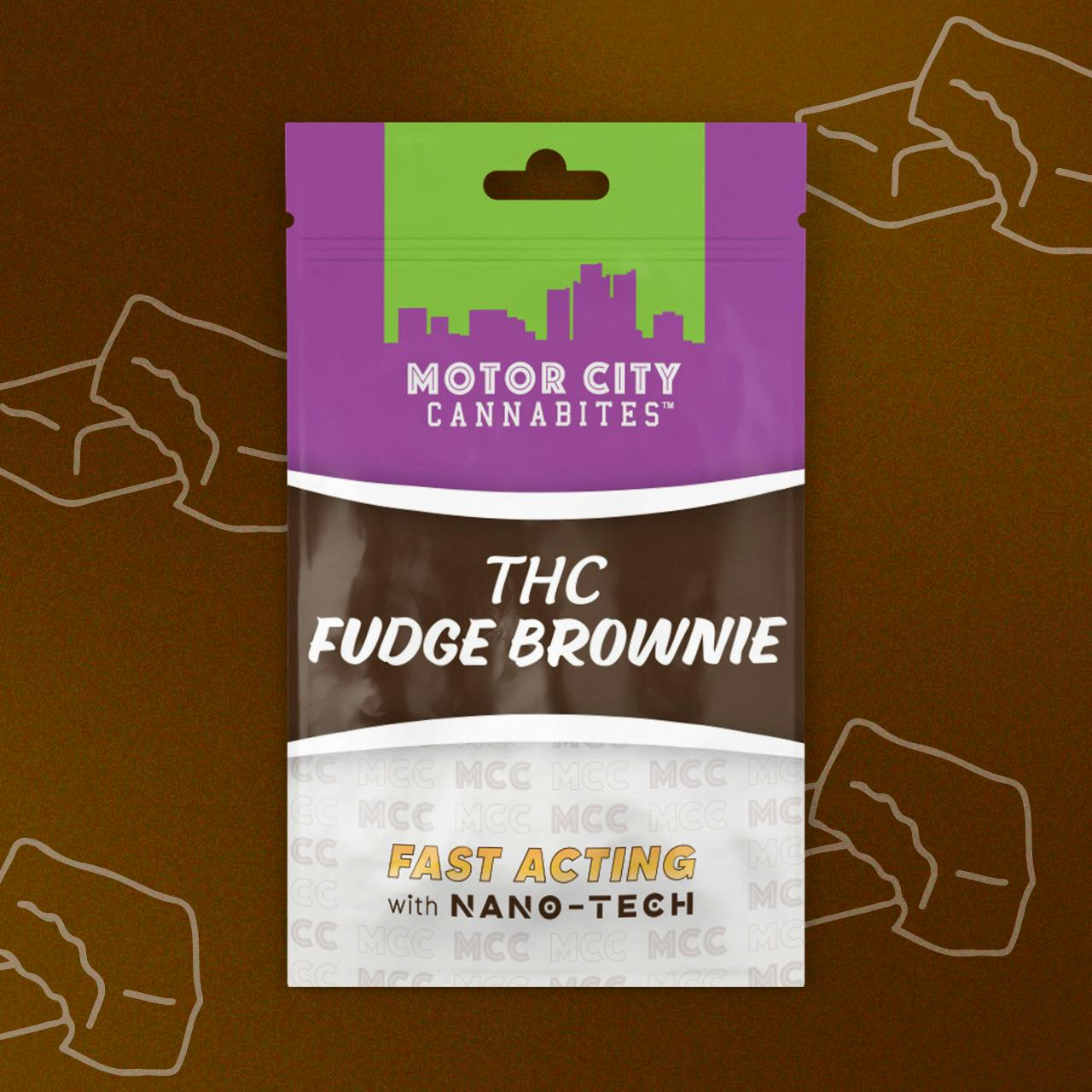 Motor City Cannabites 200mg Brownie Fudge