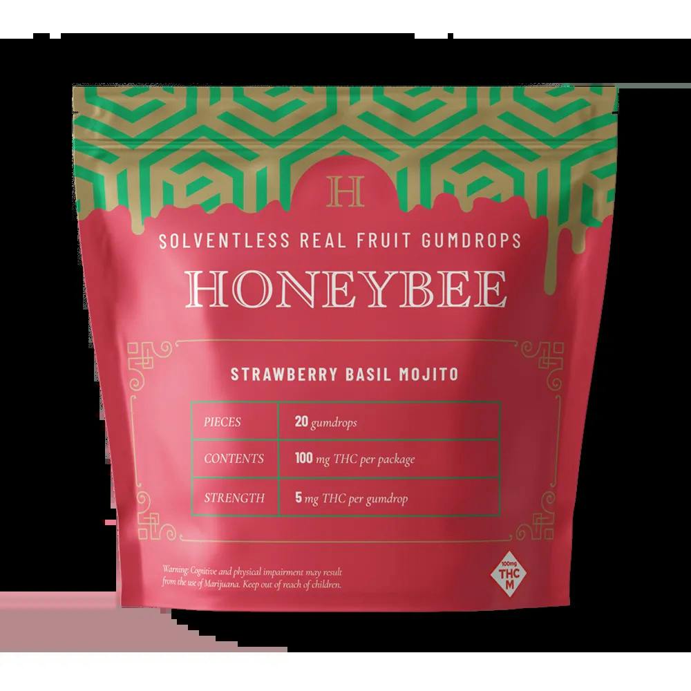 Strawberry Basil Mojito Live Rosin Gumdrops 300mg (20ct)