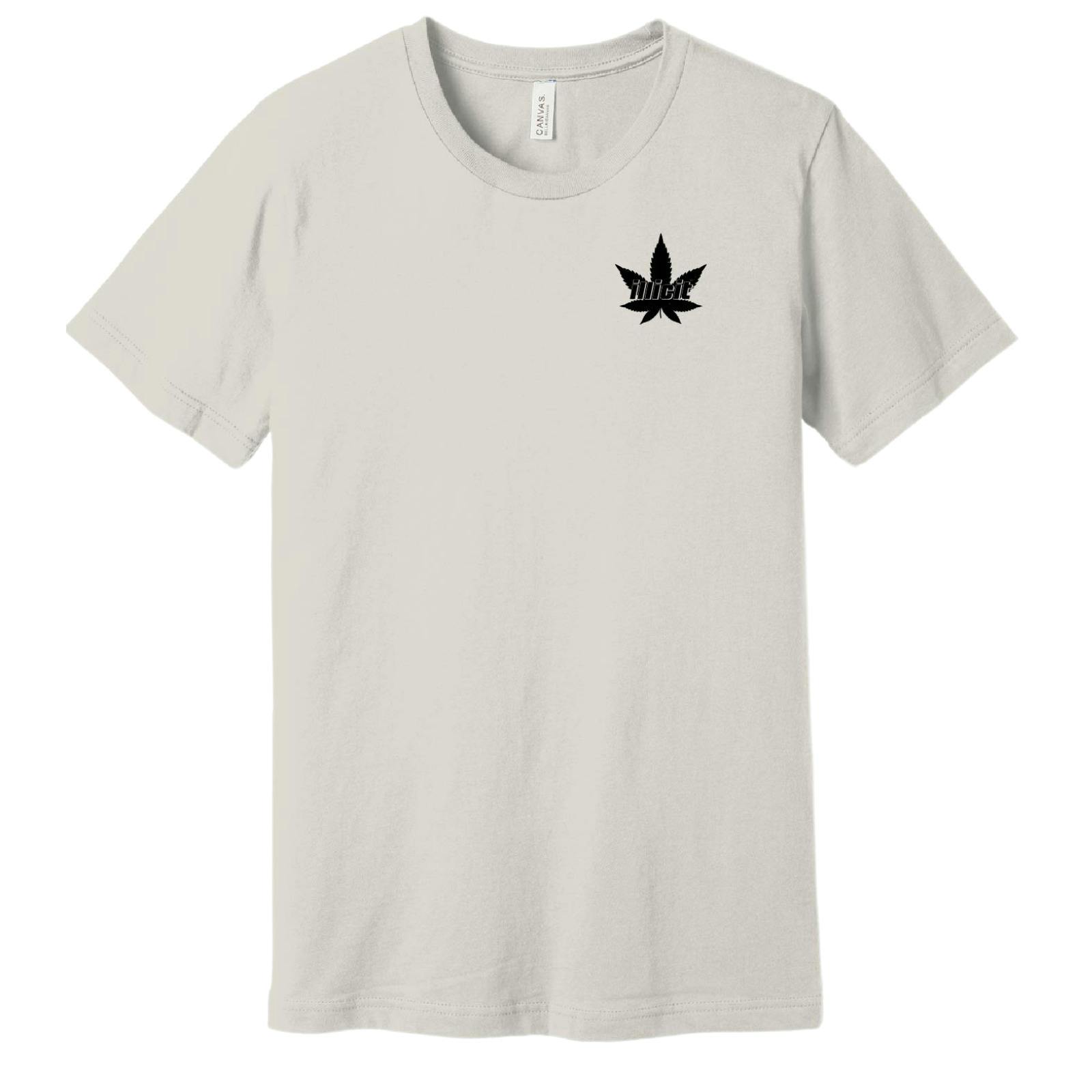Illicit Leaf Logo T-Shirt | Black