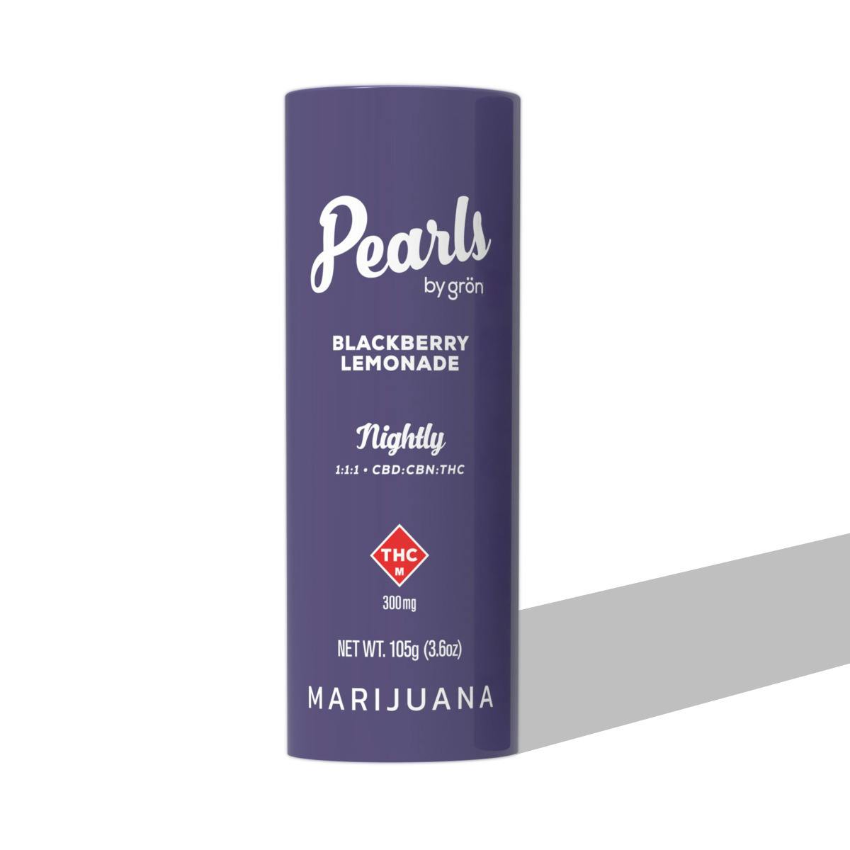 Blackberry Lemonade | 1:1:1 | CBN:CBD:THC Pearls 300mg (30ct)