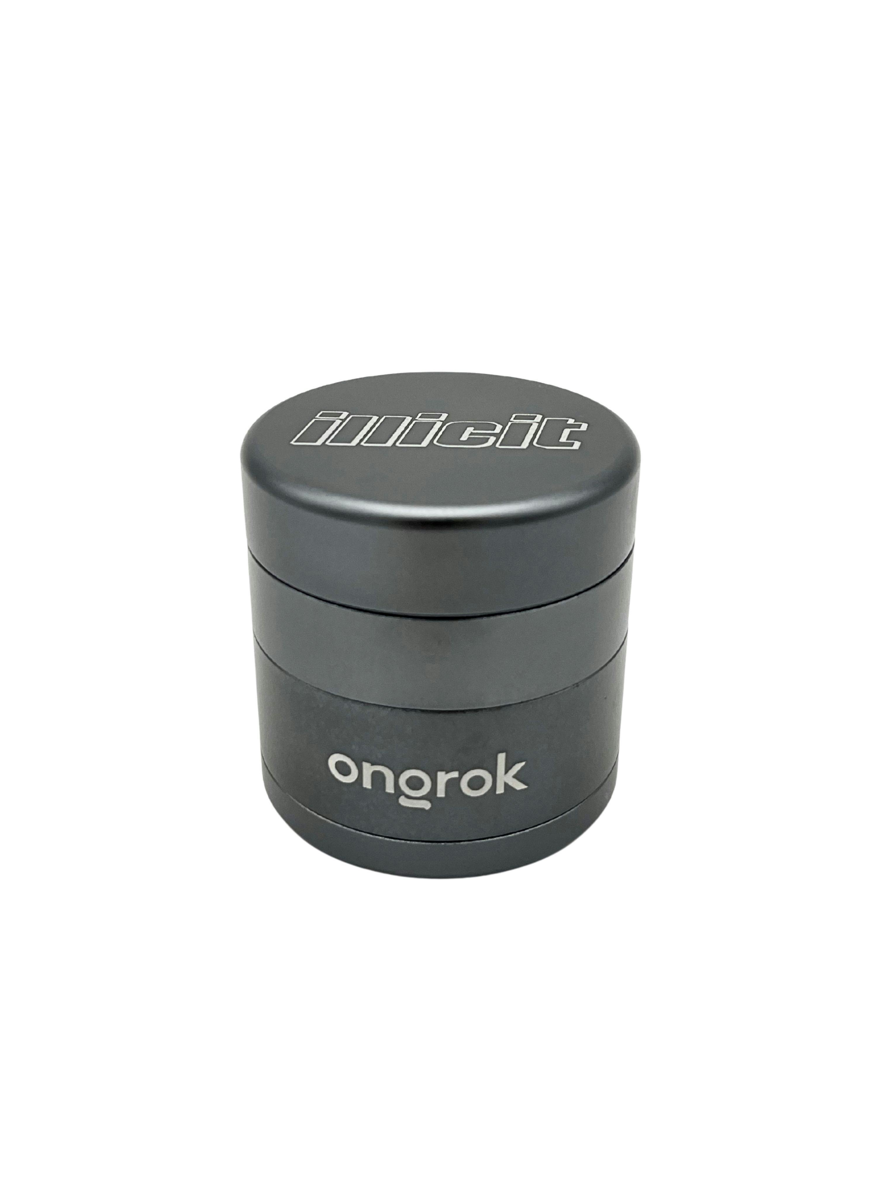 ONGROK ILLICIT MINI 4 PIECE GRINDER GUNMETAL
