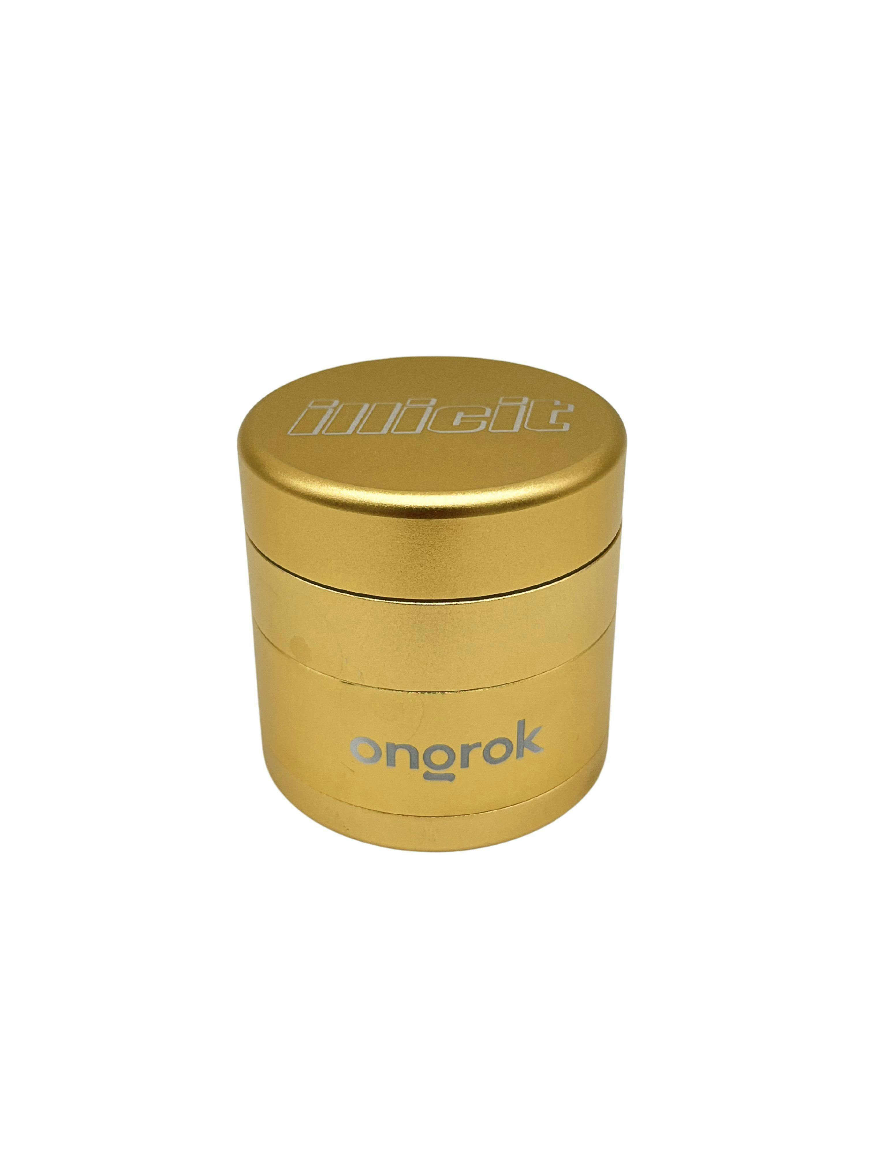 ONGROK ILLICIT MINI 4 PIECE GRINDER GOLD