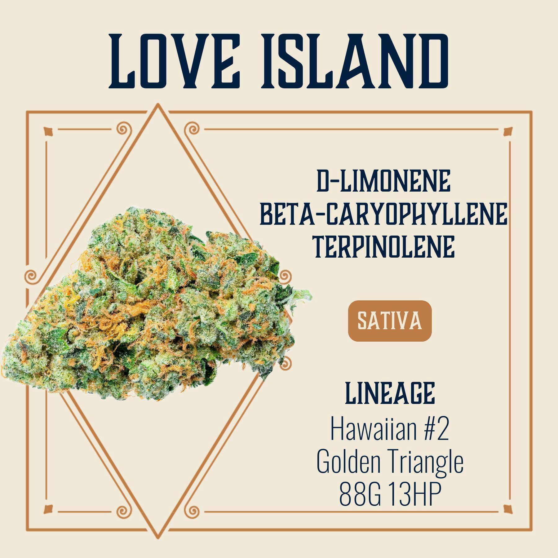 Love Island cannabis product